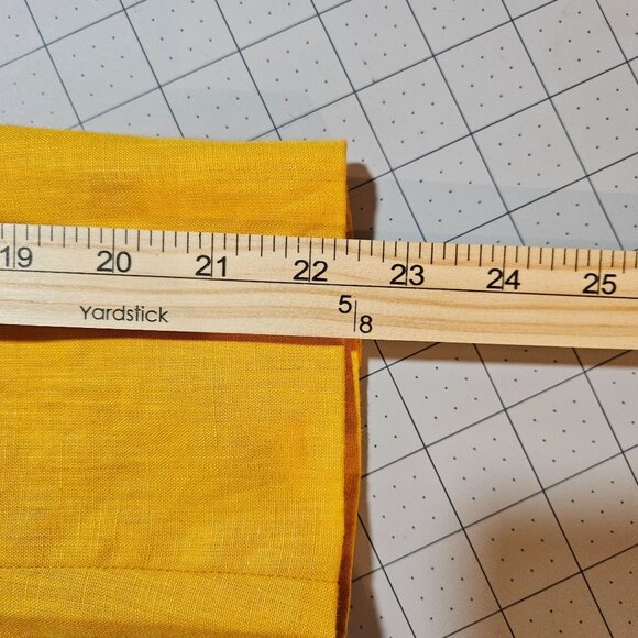 Easter Linen Yellow Blazer Jacket Ellen Tracy Petite Womens Long Sleeves Fully L - Picture 10 of 15